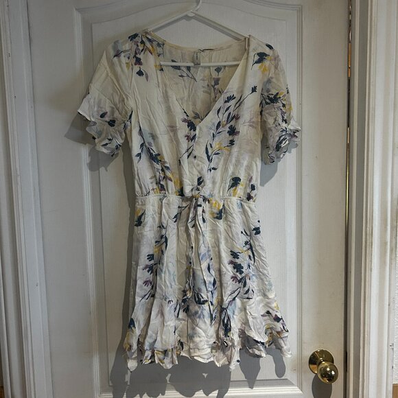Gentle Fawn Floral Wrap-Style Mini Dress – Size S - Picture 1 of 3